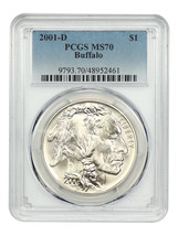 2001-D $1 Buffalo PCGS MS70 - $305.55