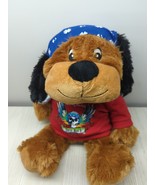 PetSmart Brett Michaels Chance Squeaker Plush Brown Dog Toy red shirt bl... - £15.52 GBP