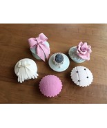 One dozen of Fondant Wedding, Bridal, Birthday cupcake toppers.  - £31.46 GBP+