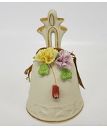 Vintage Arnart Flowers Porcelain Mission Hand Bell - £15.79 GBP