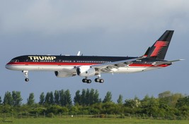 DONALD TRUMP SHUTTLE 8X10 PHOTO PICTURE PLANE IN AIR WIDE BORDER - £3.94 GBP