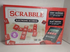 Scrabble Crossword Game Electronic Scoring Hasbro New Sealed (p) - $39.59