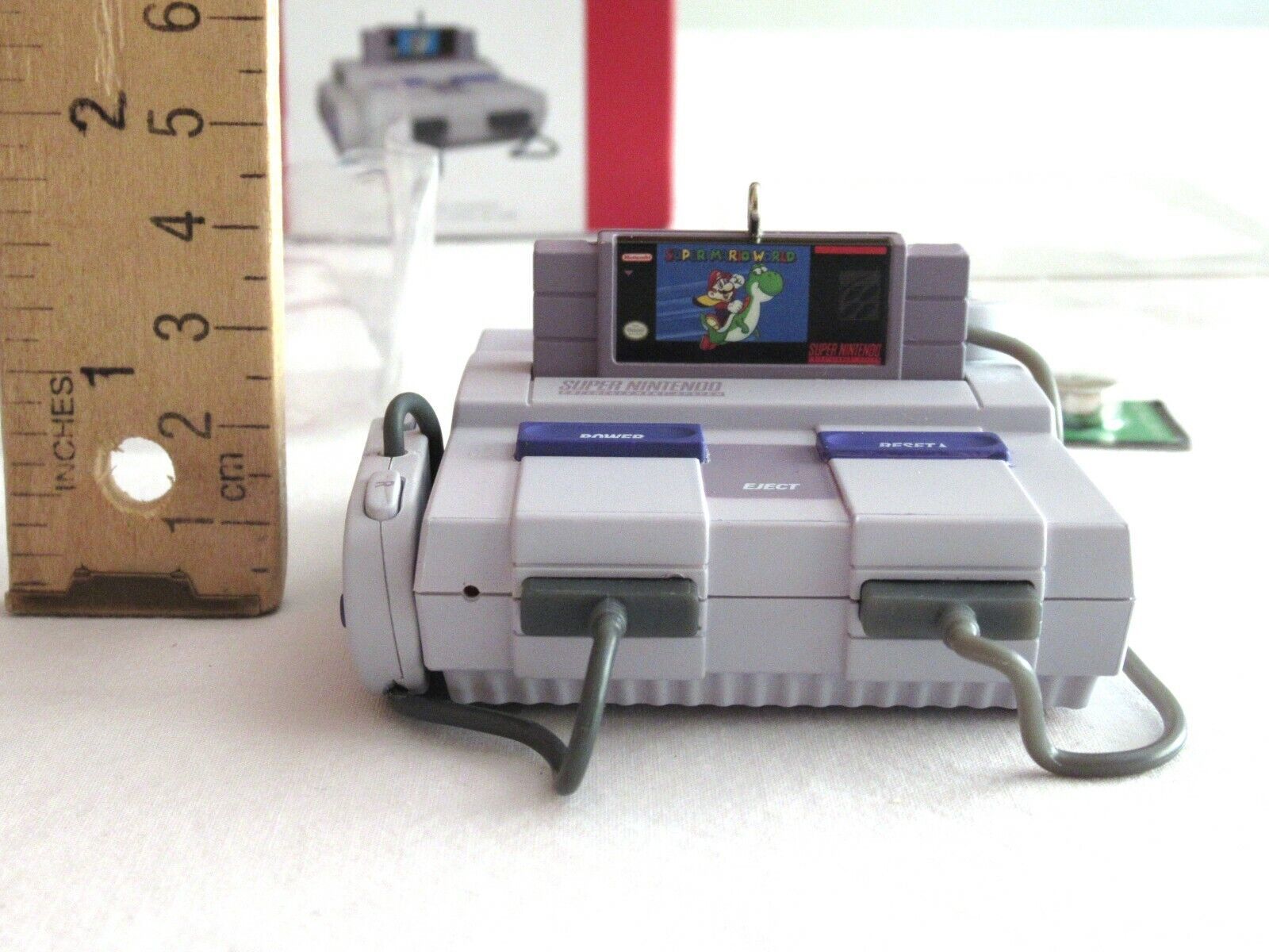 FLAW* 2021 Hallmark Super MarioWorld Nintendo Console Ornament SNES Light Sound