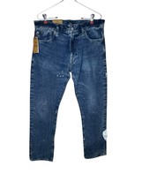 Polo Ralph Lauren Men Jeans Paint Splatter Varick Slim Straight Denim 32... - $108.89