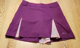 Puma Women&#39;s Athletic Skort Skirt Size: 4 SEXY Purple Pink CUTE Pocket Dry - £13.15 GBP