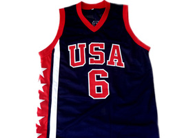 Tracy McGrady #6 Team USA Men Basketball Jersey Navy Blue Any Size image 4