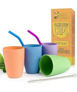 Eco Friendly 6 Items Unbreakable Reusable Drinking Cups 4(12 OZ) Cups &amp; ... - $31.40 CAD