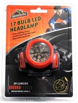 1 Armor All 17 Bulb LED Headlamp Three Lighting Modes 59 Lumens Adjustable - $18.99