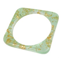 Pale Green &quot;jade&quot; Resin Bangle Bracelet for Women Girls Fashion Jewelry - £20.09 GBP