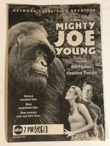 Mighty Joe Young TV Guide Print Ad Charlize Theron Bill Paxton TPA7 - £4.66 GBP