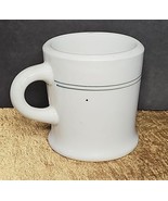 Vintage 50s Japan Restaurant Ware Coffee Mug White w/ 2 Thin Green Strip... - $26.54 CAD
