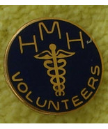 Nice Vintage Gold Tone Enameled HMH Pin, VG COND - $36.84 MXN