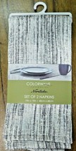 NEW Noritake Colorwave Cloth Napkins WEAVE GREY Set Of 2  Multiple Avail... - £6.40 GBP