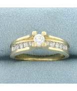 Cathedral Diamond Engagement Ring in 14k Yellow Gold - $15,699.30 MXN