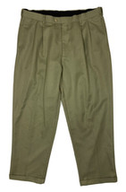 Roundtree &amp; Yorke Men Size 42x30 (Waist 38&quot;) Dark Khaki Easy Care Pants - £8.44 GBP