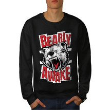 Wellcoda Bear Awake Beast Funny Mens Sweatshirt,  Casual Pullover Jumper - £23.98 GBP+