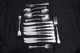 National Stainless Flatware Satin Finish Unknown Pattern  Stainless Lot ... - $305.40 MXN