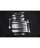 National Stainless Flatware Satin Finish Unknown Pattern  Stainless Lot ... - $21.28 CAD