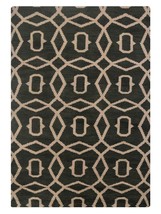 Glitzy Rugs UBSN00533K1301A9 5 x 8 ft. Hand Knotted Wool Geometric Rectangle Are - £164.37 GBP