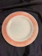 Vintage Pink Stripe Milk Glass Salad Plate 8.25” - £3.97 GBP