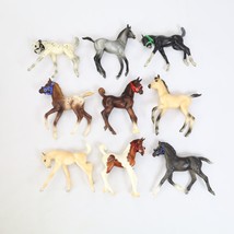 Breyer Reeves Standing Foal Lot of 9 Foals Used Brown Tan Vintage Custom Reins - $94.95