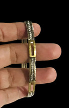 Silpada ‘fusion Stretch” Sterling Silver Brass Panels Bracelet - £67.93 GBP