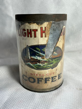 1 LB Light House Coffee Tin National Grocer Company Detroit Mich Coffee Roasters - £55.43 GBP