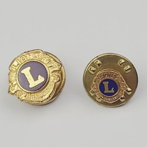 Vintage Lions International Club Lapel Pin Lot 1 Screw Back 1 10 K Gold Filled  - £14.94 GBP