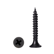 #6 X 1-1/4&#39;&#39; Black Wood Screws, Phillips Flat Head Screws, Screws for Kitchen Ca - £9.86 GBP