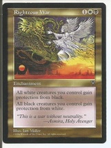 Righteous War Visions 1997 Magic The Gathering Card NM - $5.00