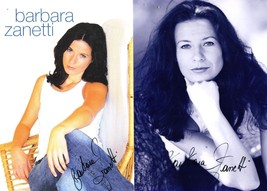 Barbara Zanetti Austrian Pop Singer 2x Hand Signed Photo s - £6.38 GBP