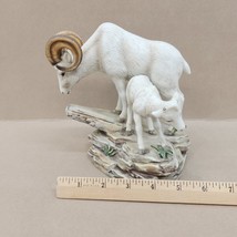 VTG 1984 Homco Big Horn Sheep Ram &amp; Lamb Masterpiece Porcelain Home Inte... - $23.20