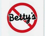 Not Betty&#39;s Restaurant Menu Newport News Virginia  - $17.82