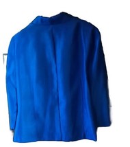 Halmore Petited Size 12P ~ 3/4 Sleeve Lightweight Blazer ~ Blue Metallic... - £13.10 GBP