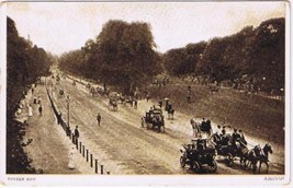 United Kingdom UK RPPC Postcard London Hyde Park Rotten Row - £3.94 GBP