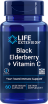 MAKE OFFER! 2 Pack Life Extension Black Elderberry  Vitamin C - £42.66 GBP