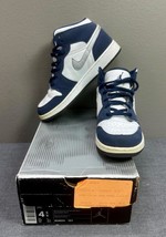 Nike Air Jordan 1 Retro+ (GS) White Navy Sneakers Shoes Size 4.5Y Original Box - £194.21 GBP