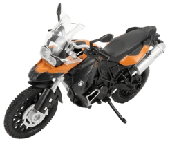 BMW F800GS Orange/ Black Motorcycle Model, Motormax Scale 1:18 - $44.96
