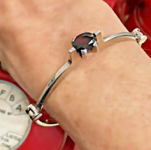 Natural Garnet HANDMadE Sterling Silver Unisex Bangle SEXY DESIGN ! OFFeR! - $7,417.65 MXN
