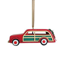 Wondershop Target Wooden Station Wagon Christmas Ornament 2018 New w Tag - $4.98