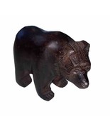 Carved Wooden Bear Made In Mexico Small Decor Shelf Sitter Whatnot Colle... - $16.95