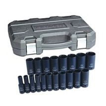 GearWrench 19 Piece 1/2 Inch Drive 6 Point Deep Impact SAE Socket Set - $405.99