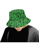 Riddler Green Questions Unisex Summer Single-Layer Bucket Hat - $33.95 CAD