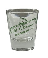 Vintage Pat O’Briens Clear Shot Glass Green Print Have Fun New Orleans S... - €5,79 EUR