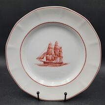 WEDGWOOD 10.25" Dinner Plate Flying Cloud Rust England Ship Multiple Ava... - $16.08