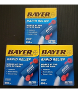 3x Bayer New Rapid Dissolvable Raspberry Flavor Powder Packs with Aspiri... - $20.54 CAD