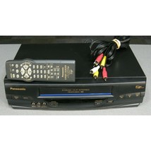 Panasonic pv-4540 Hi Fi Stereo VHS VCR with Remote, A/V Cables &amp; HDMI Ad... - £115.58 GBP