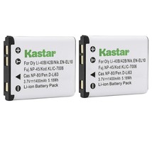 Kastar 2 Pack Battery Compatible with Olympus Li-42B Li-40B Li42B Li40B FE-230 P - $19.99