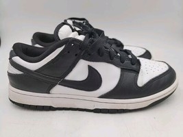 Nike Dunk Low Retro Panda Men&#39;s Size 9.5 Shoes White Black Leather Sneak... - £46.93 GBP