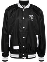 New AAPE NOW Black Stylish Varsitty Jacket - $3,744.31 MXN+
